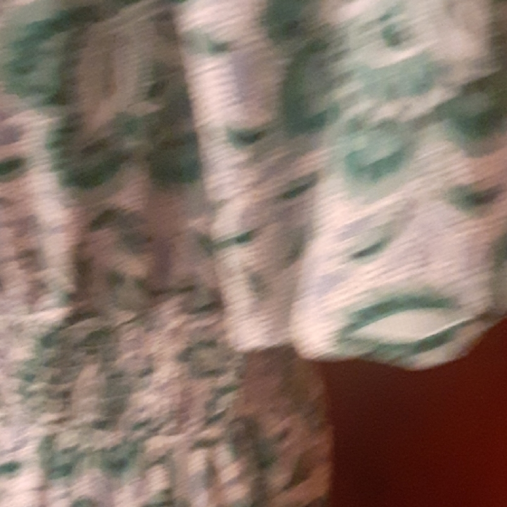 Ann Taylor Floral Green & White Dress - Picture 4 of 9